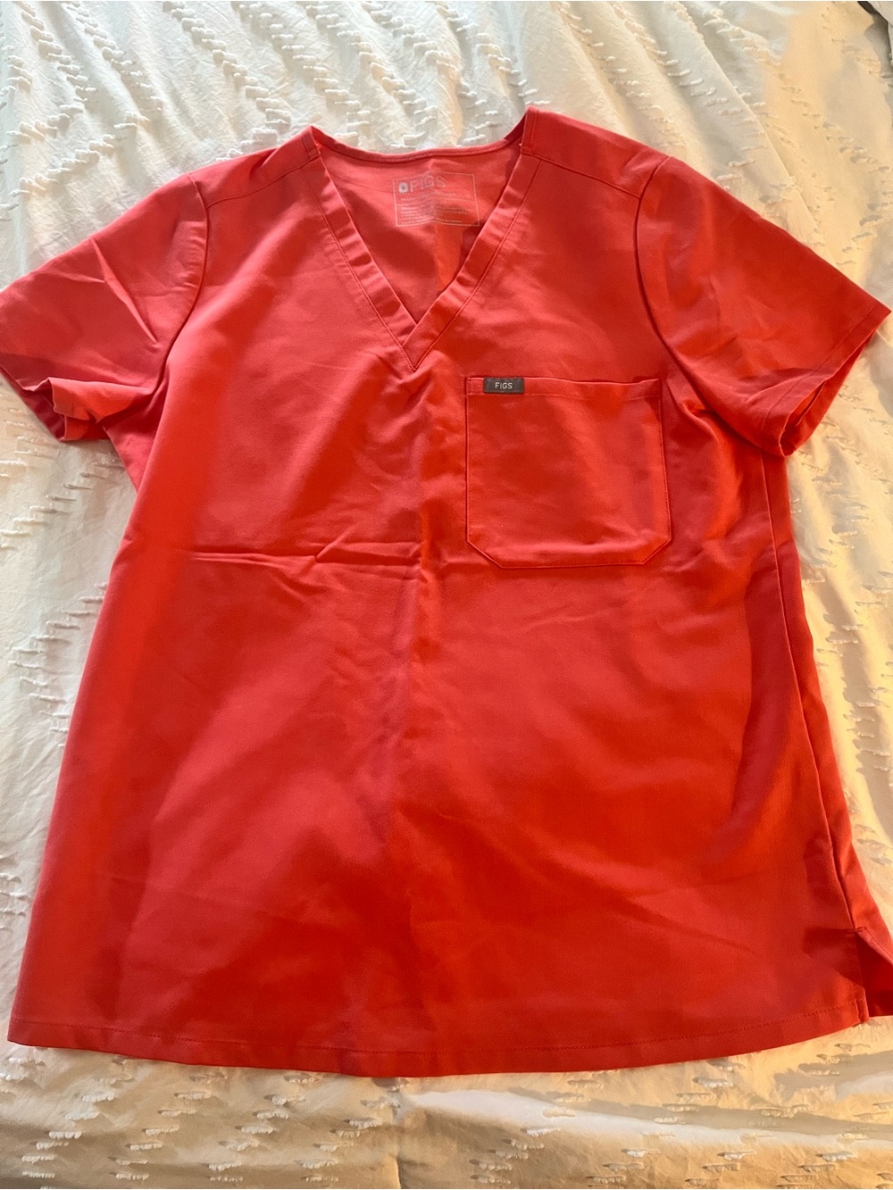 Figs Womens scrub set coral